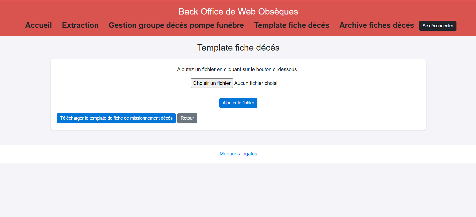 Formulaire de missionnement