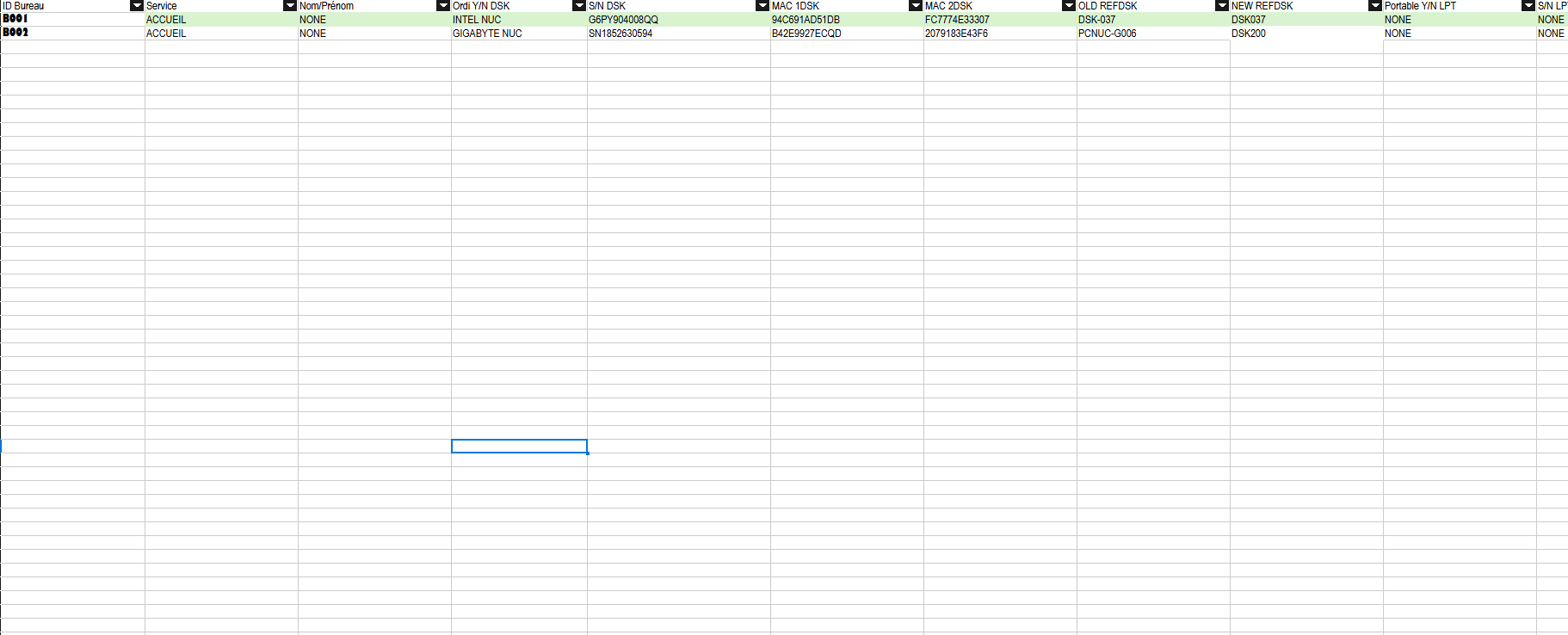 Formulaire de missionnement